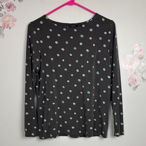 Gudrun Sjoden Polka Dot Long Sleeve Top - S
